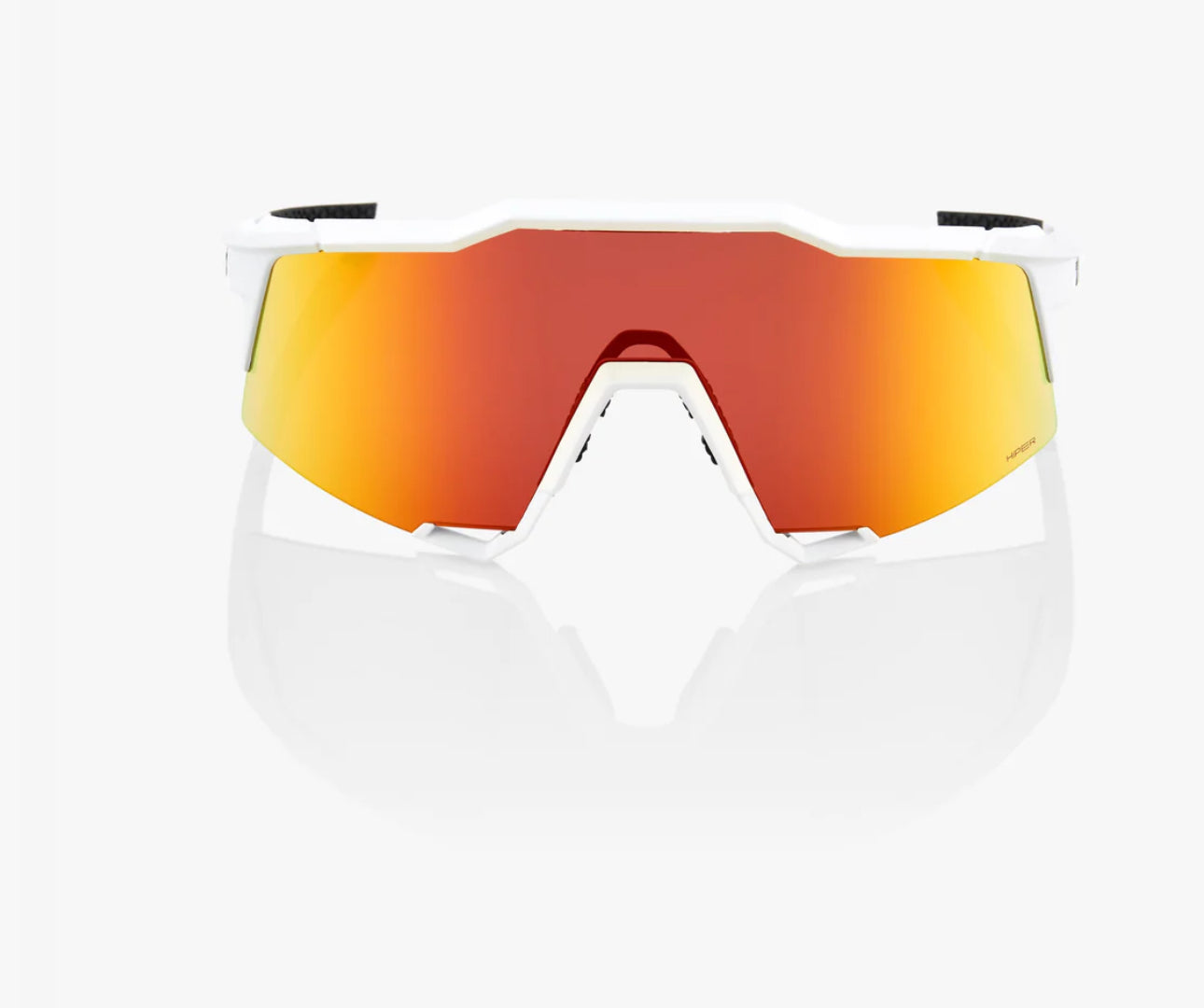 100% SPEEDCRAFT - Soft Tact Off White HiPER Red Multilayer Mirror Lens