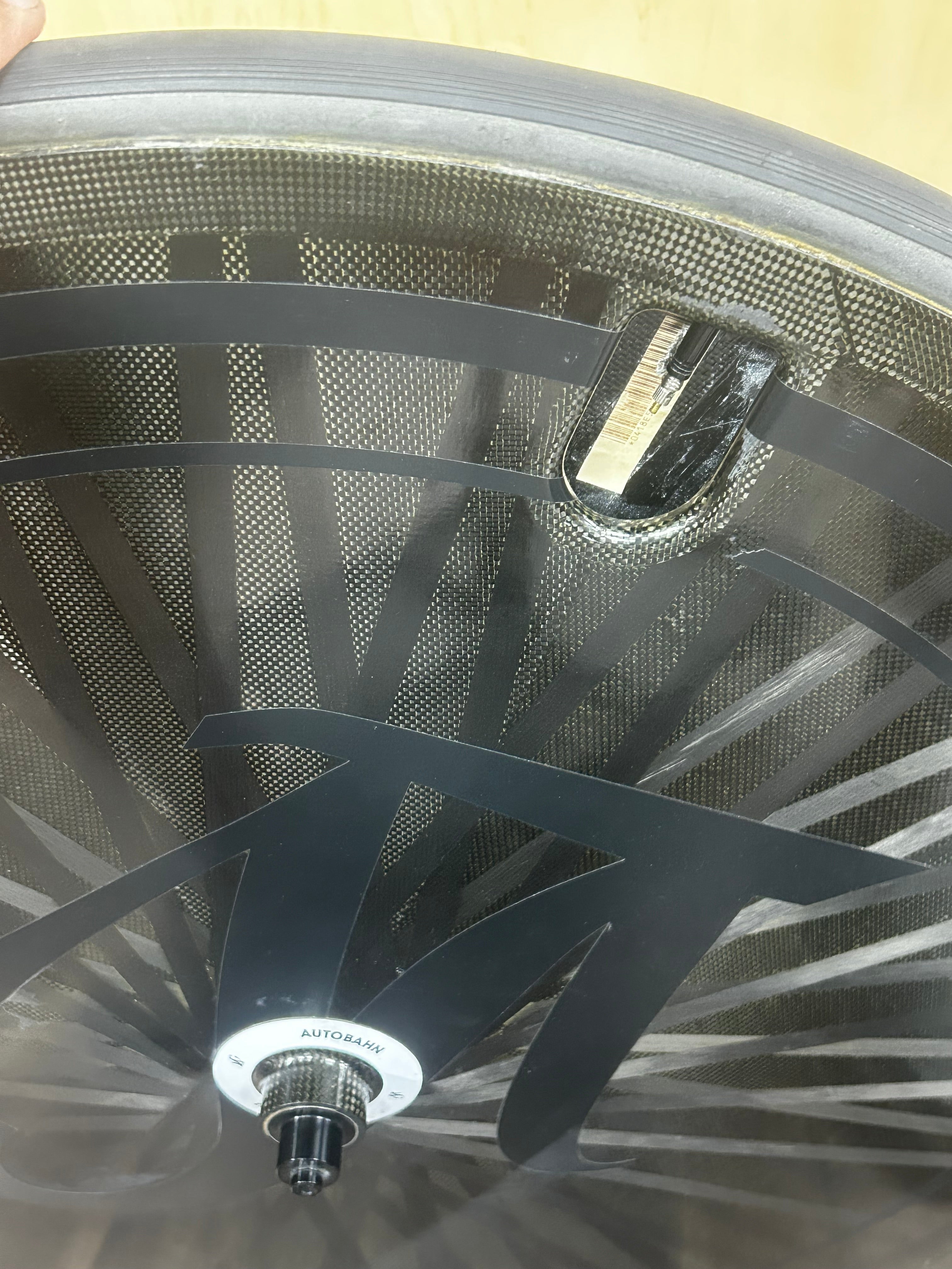 Lightweight Autobahn Schwarz Tubular DISC Wheel (Used) Campy