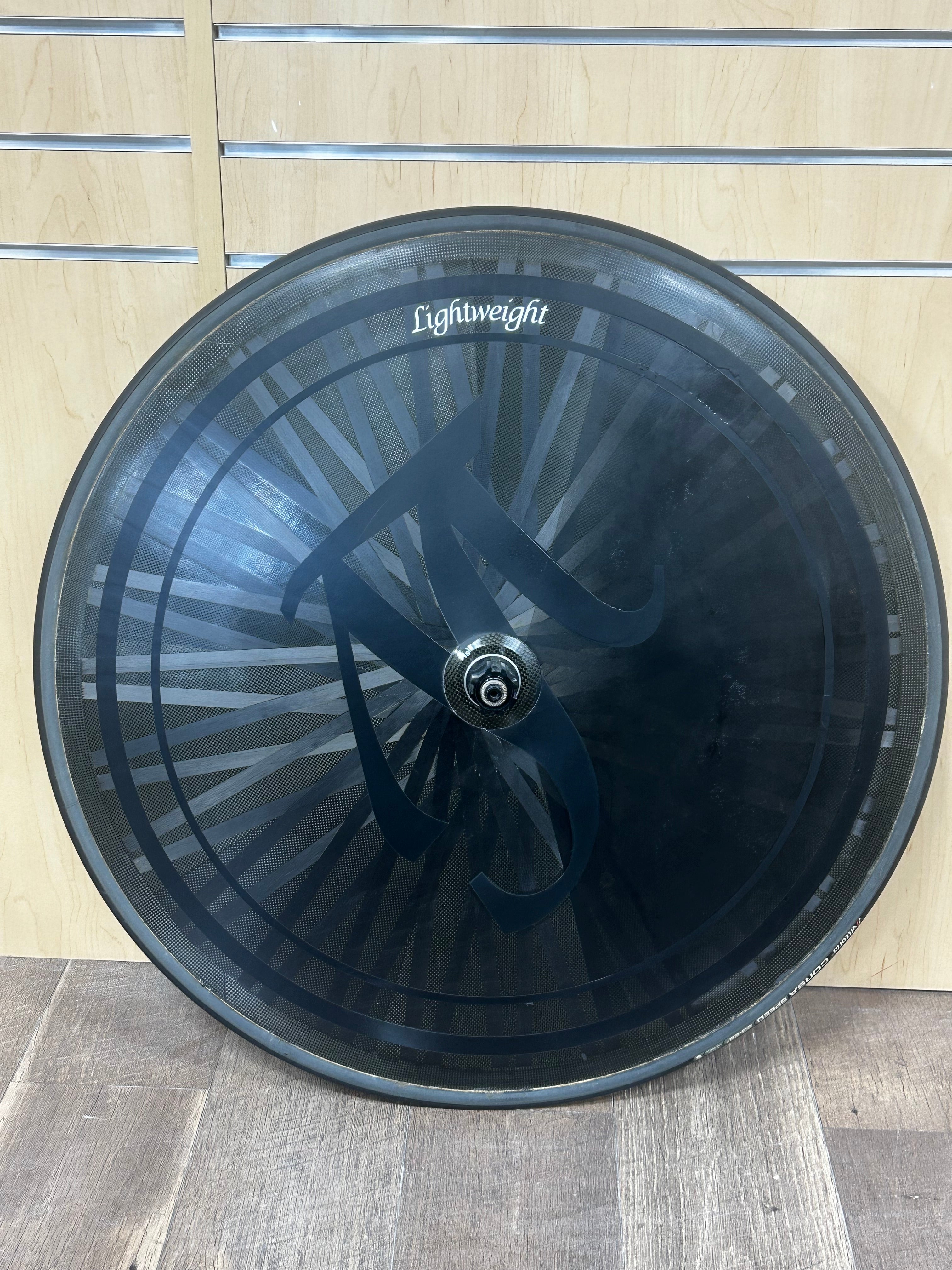 Lightweight Autobahn Schwarz Tubular DISC Wheel  Rim Brake, Campy 11/12 - Pre Owned Wheel