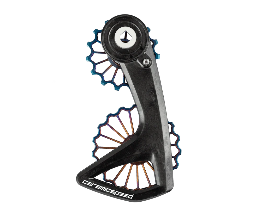 2026 OSPW RS 3D Titanium for SRAM Red/Force AXS – Oil Slick