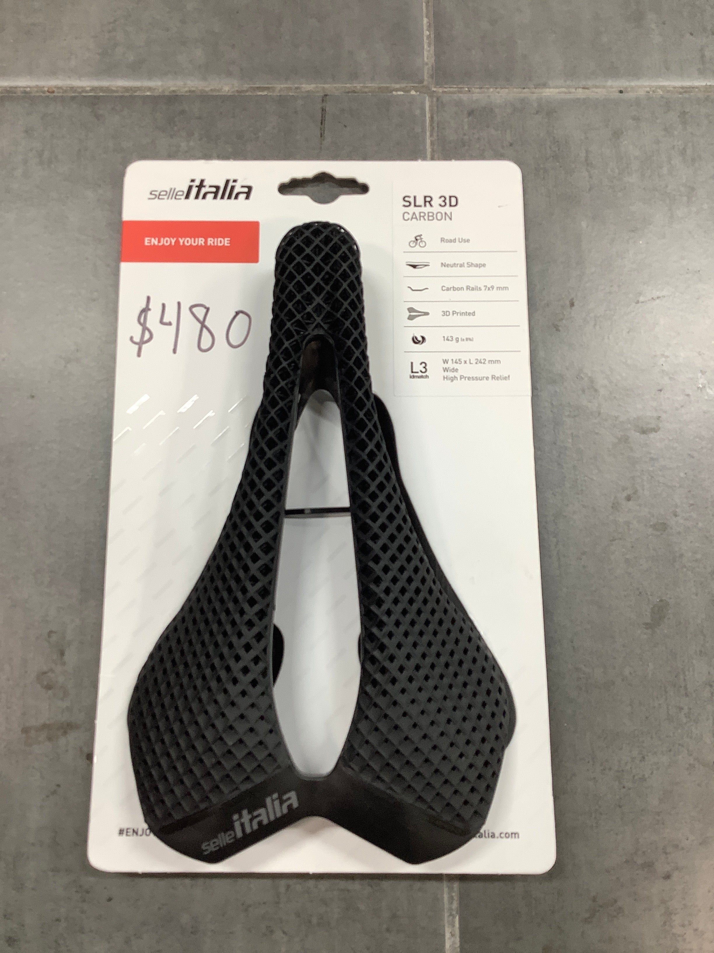 Selle Italia SLR Boost 3D Kit Superflow L3 Carbon 3D Printed