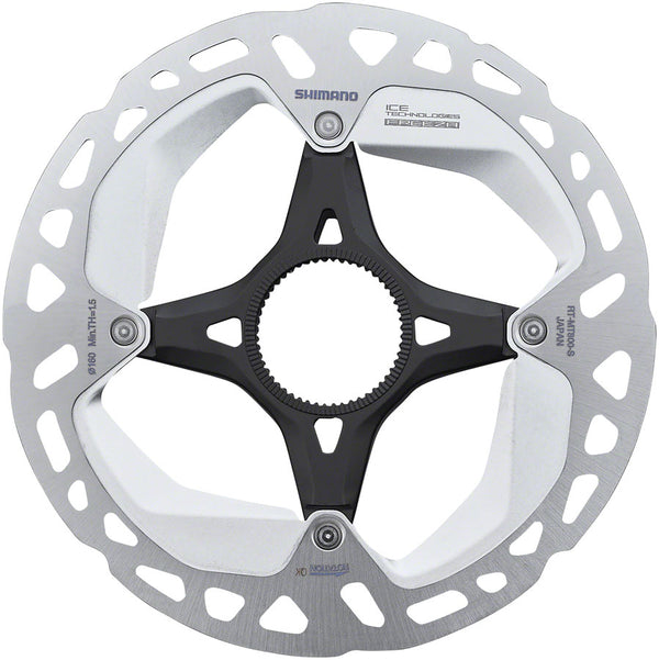 Shimano Deore XT RT-MT800-S Disc Brake Rotor External Lockring - 140mm Center Lock Silver/BLK