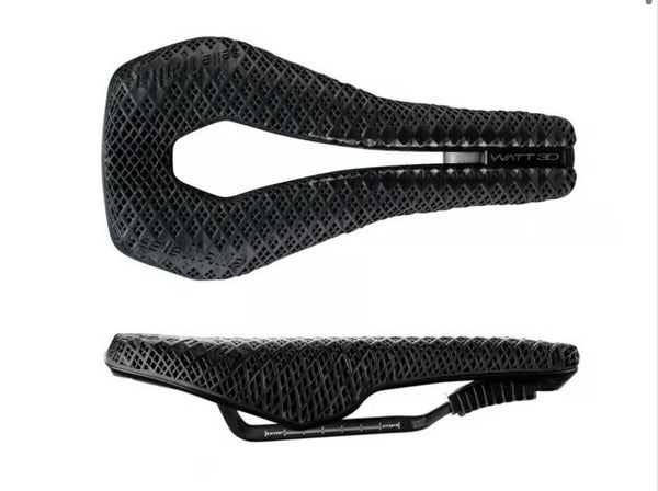 Selle Italia WATT 3D Kit Carbon Superflow Saddle (Black) Carbon Rail