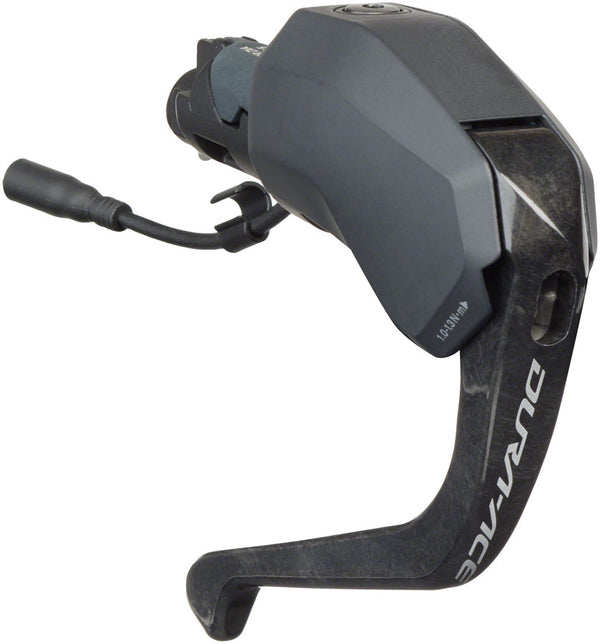 Cable de palanca de cambio/freno Shimano Dura-Ace ST-R9180 Di2 TT (derecha, 11 velocidades, para manillares TT, negro)