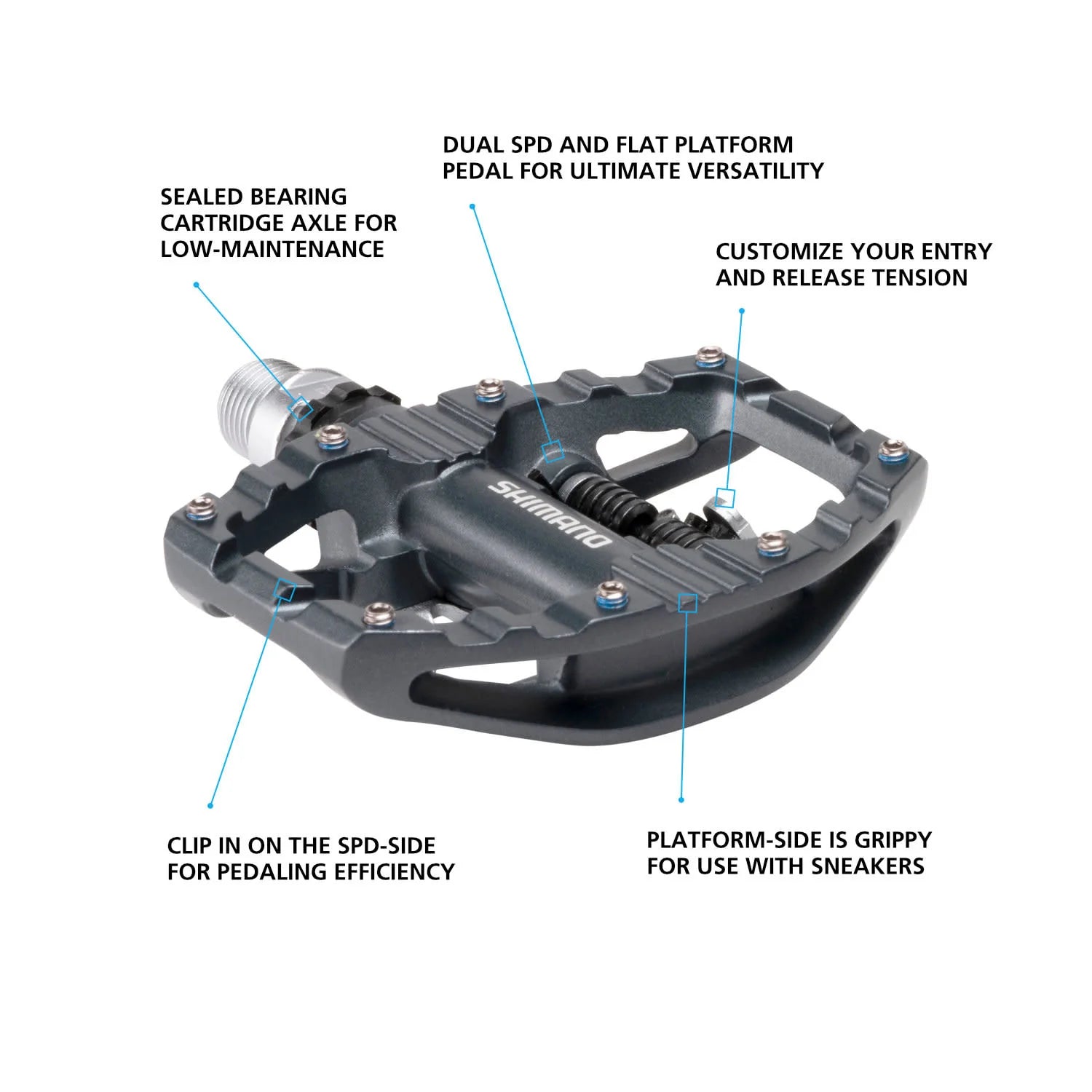 pedale pd Shimano PD-EH500 SPD Pedal | w/o Reflector