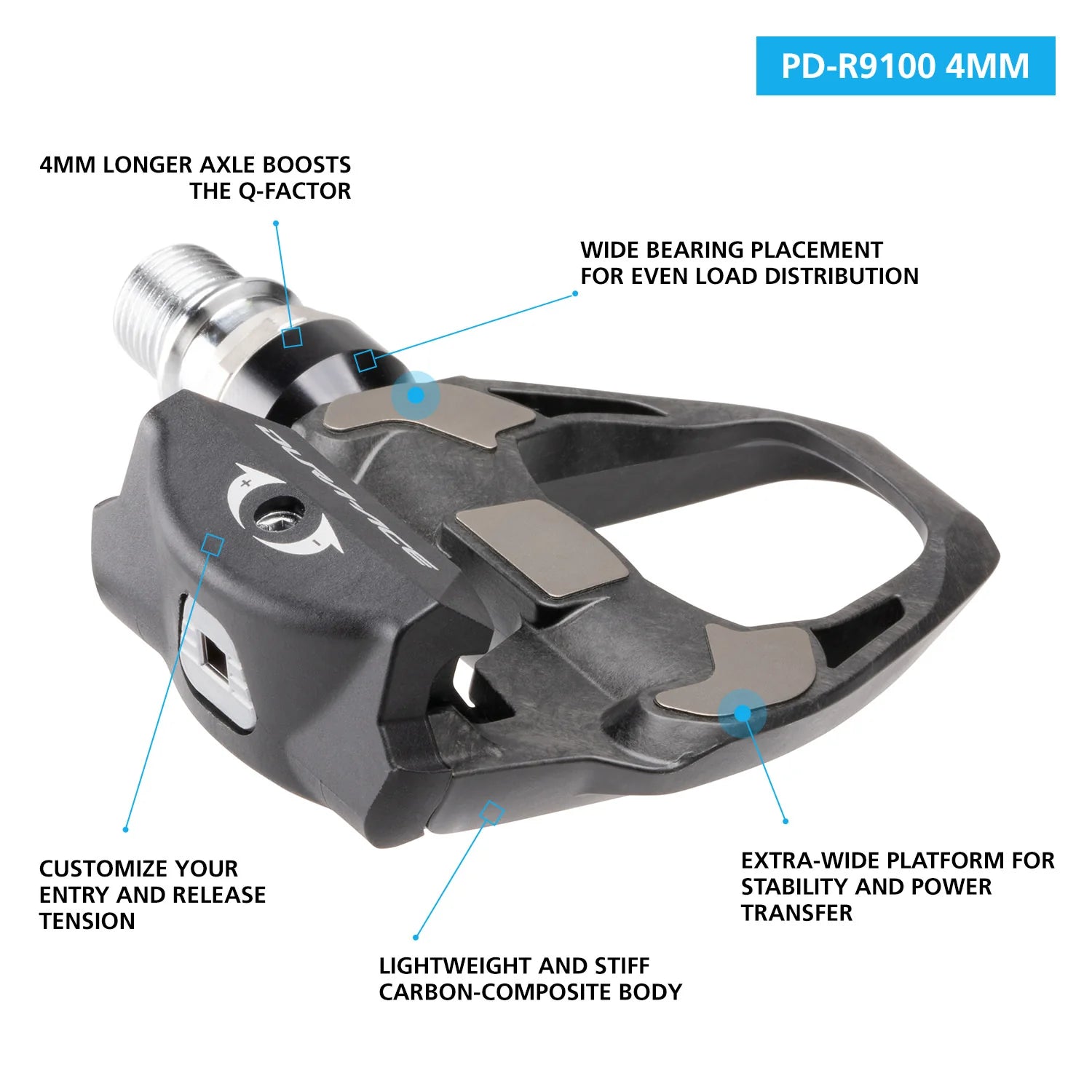 Shimano DURA-ACE PD-R9100 | sin reflector | con cala