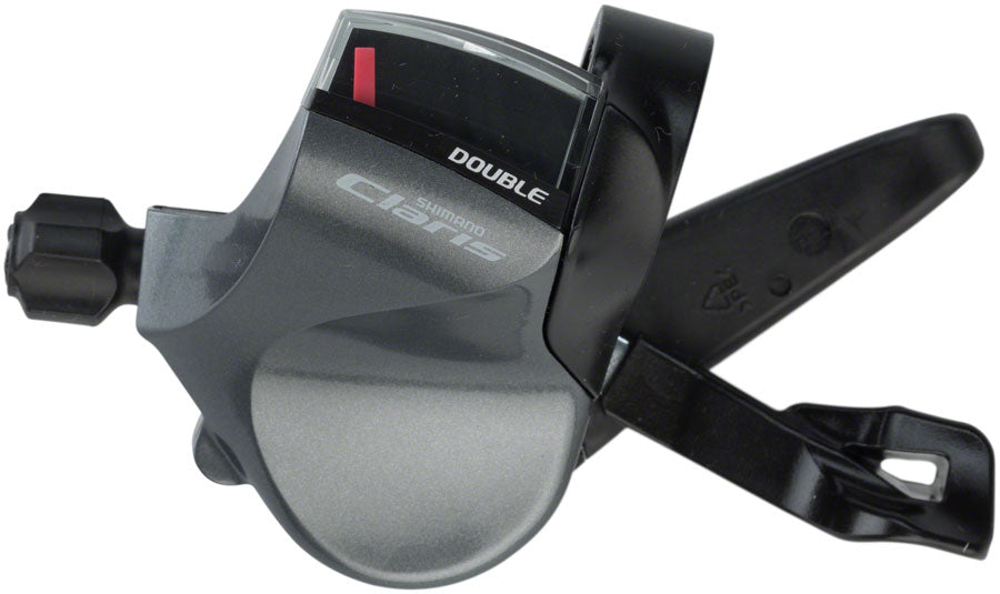Shimano Sora R3000 Leva Cambio Sinistra Per Manubrio Piatto | Doppia Velocità 2x9v | Display Ottico - 4