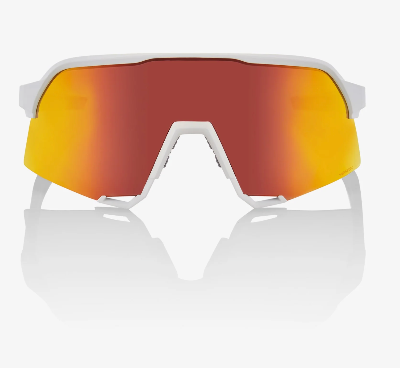 Lente de espejo multicapa 100 % S3 Soft Tact White Hiper Red 